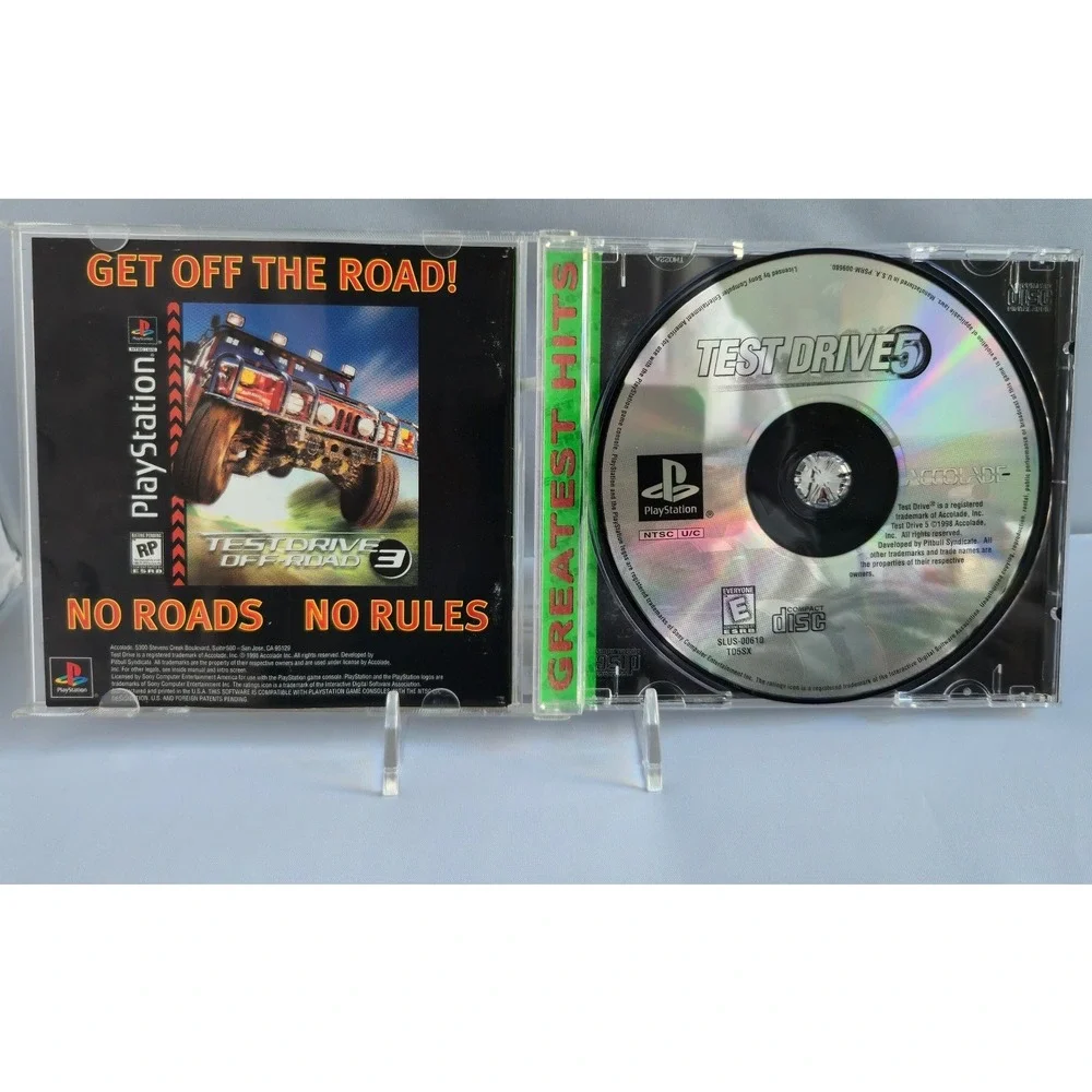 Test Drive 5 Greatest Hits - Sony PlayStation 1 - Complete CIB W/ Manual Tested